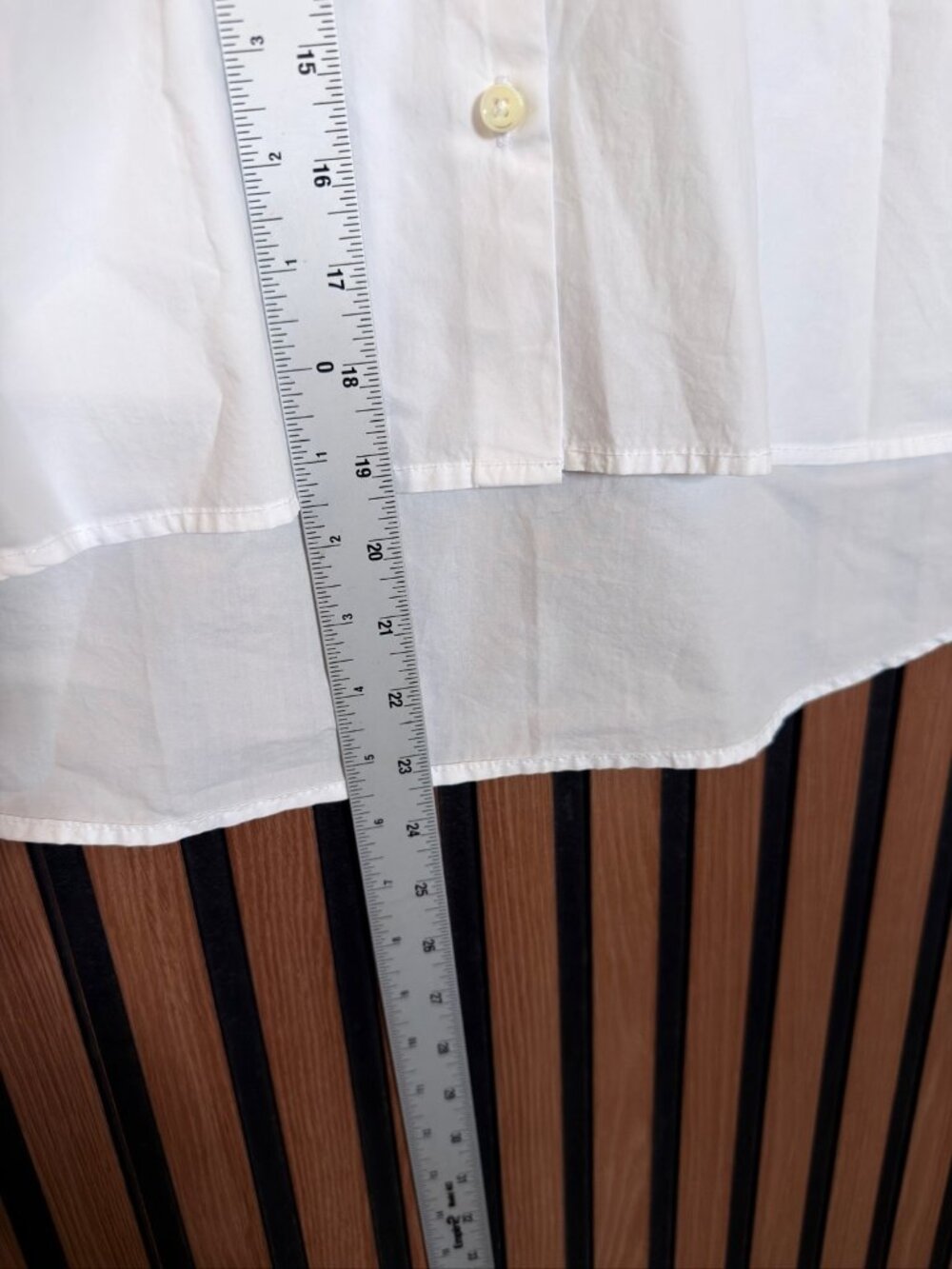 New Alex Mill Shirt Small White Cropped Jo Cotton Poplin Button Up Wash & Go - Picture 4 of 7
